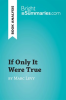 If_Only_It_Were_True_by_Marc_Levy__Book_Analysis_